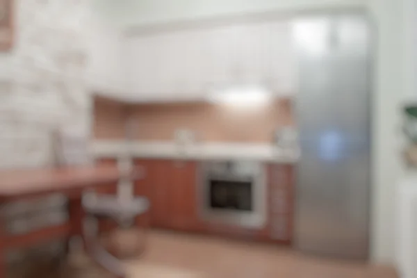 Blurred defocused kitchen — Stock Photo, Image