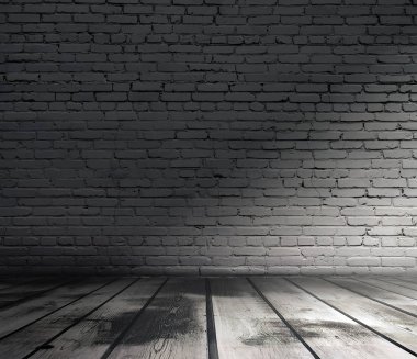 tuğla duvar eski Oda