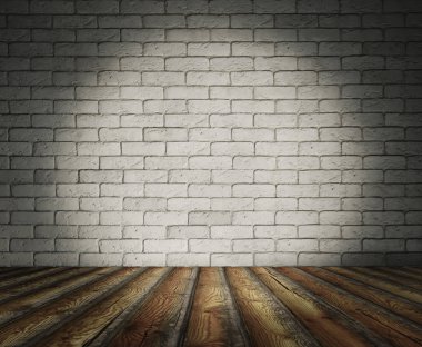 tuğla duvar eski Oda