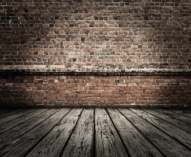 tuğla duvar eski Oda