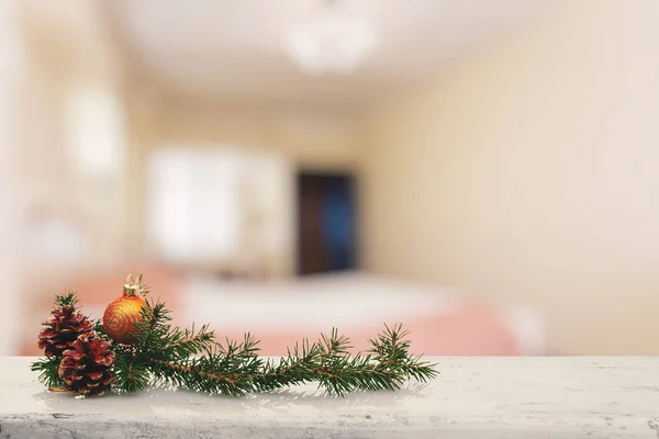 Jul dekoration på bordet — Stockfoto
