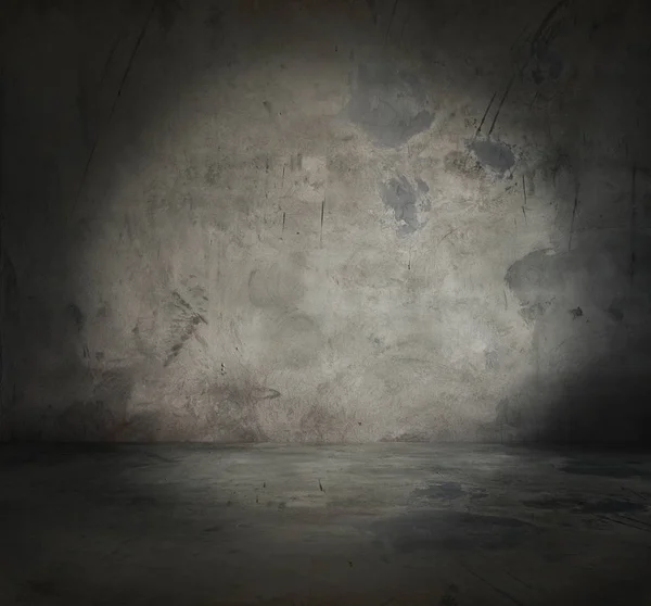 Grungy kamer met betonnen wand — Stockfoto
