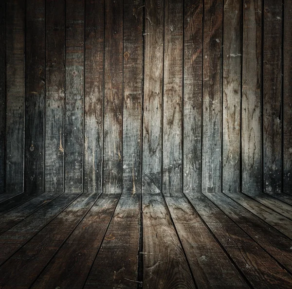 Vecchio interno in legno — Foto Stock