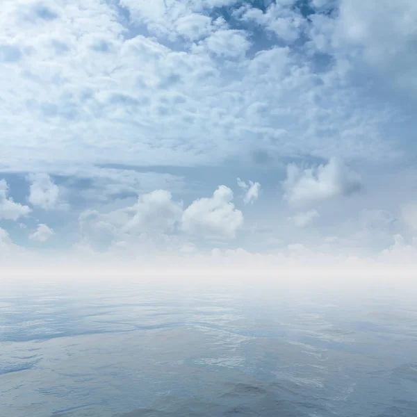 Cloudy sky over sea — Stock Photo, Image