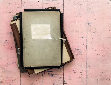 retro klasörleri yığını