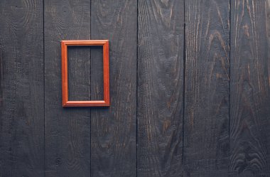 eski ahşap duvar fotoğraf çerçevesi