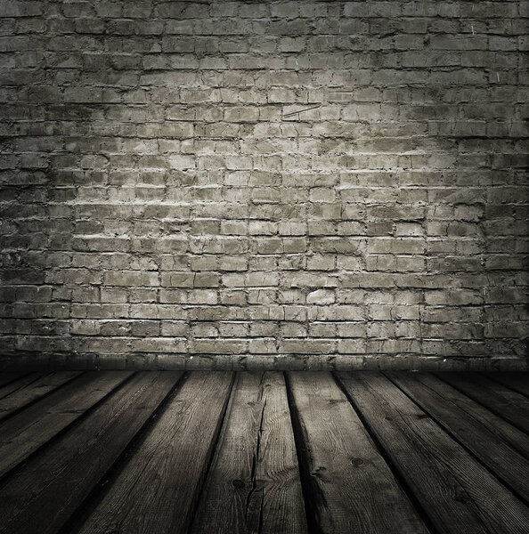 old room with brick wall