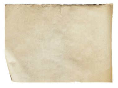 old paper isolated clipart
