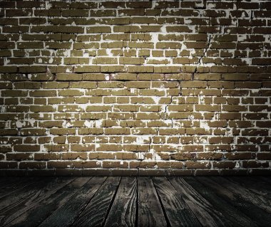 Tuğla duvarlı eski oda