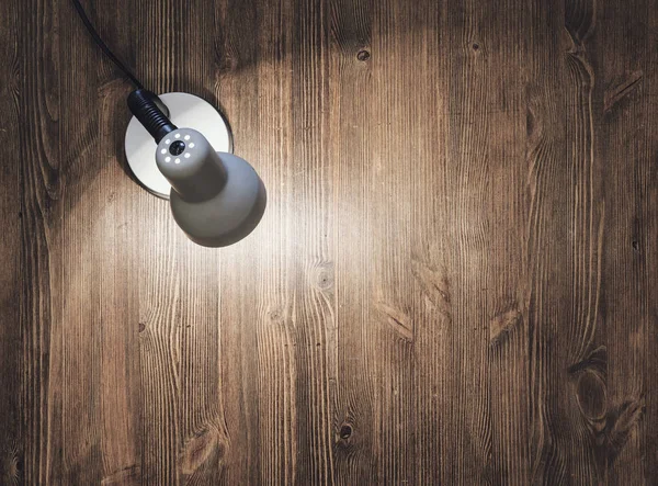 Lamp on old table — Stock Photo, Image