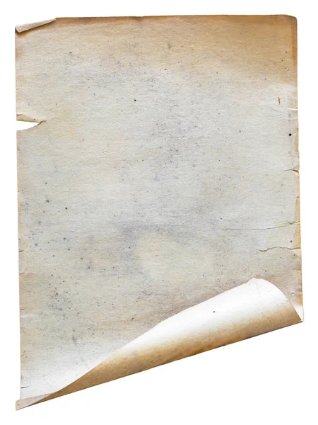 Old paper isolated — Stock Photo, Image