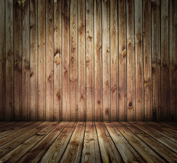 Vecchio interno in legno — Foto Stock