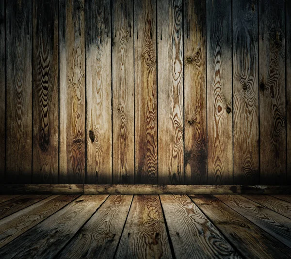 Vecchio interno in legno — Foto Stock