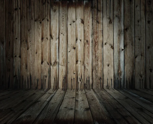 Vecchio interno in legno — Foto Stock