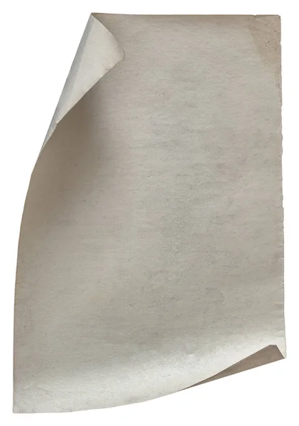 Vieux papier avec chemin de coupe — Photo