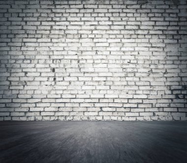 Beyaz tuğla duvar