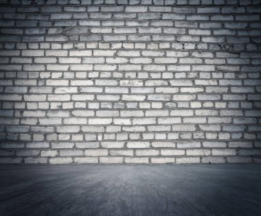 Beyaz tuğla duvar