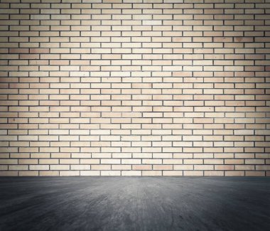 Beyaz tuğla duvar