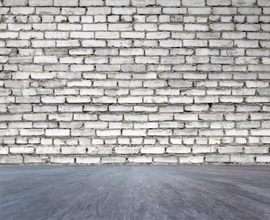 Beyaz tuğla duvar