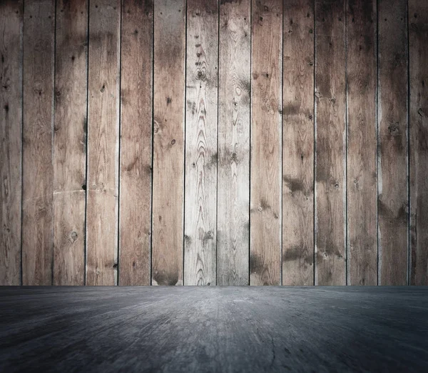 Puste drewniane ściany — Zdjęcie stockowe