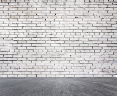 Beyaz tuğla duvar