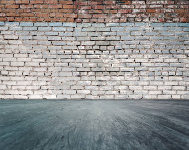 Beyaz tuğla duvar