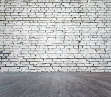 Beyaz tuğla duvar