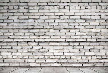 Beyaz tuğla duvar