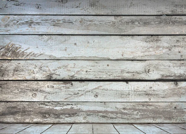 Üres fából készült fal — Stock Fotó