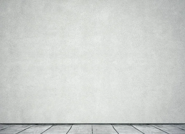 Beton duvar ve ahşap zemin