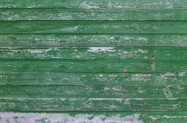 Yeşil Ahşap duvar — Stok fotoğraf