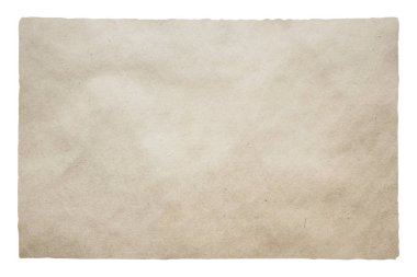 kırpma yolu olan beyaz arkaplanda izole edilmiş eski kağıt