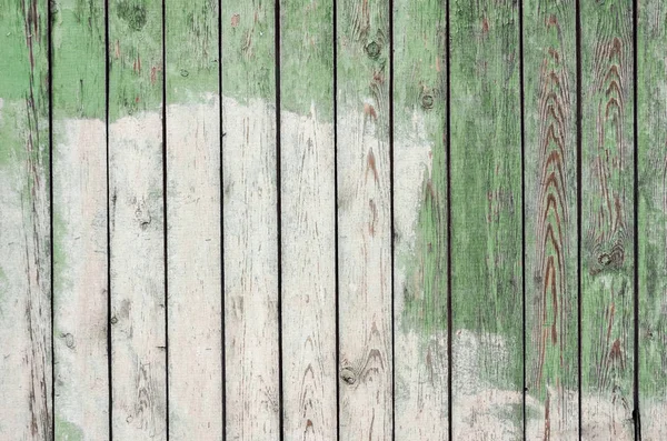 Vecchio Muro Legno Sfondo Verde — Foto Stock