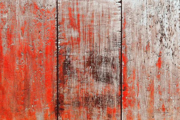 Pared Madera Vieja Pintada Fondo Rojo — Foto de Stock