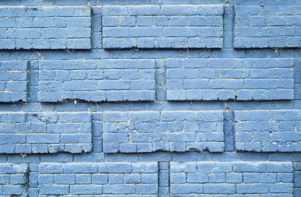 Bemalte Alte Ziegelwand Blauer Hintergrund — kostenloses Stockfoto