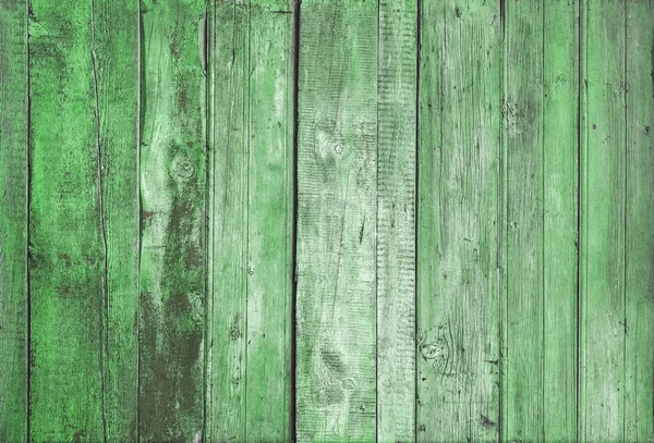 Old Wooden Wall Green Background — Stock Photo, Image