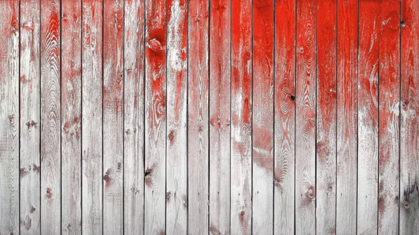Målade Gamla Träväggar Röd Bakgrund — Stockfoto