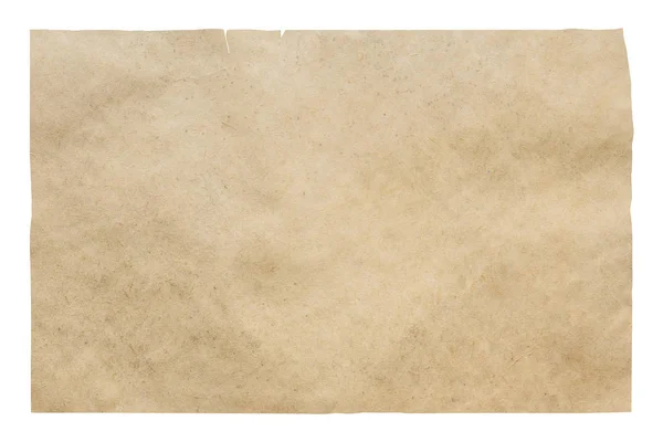 Stary Papier Izolowany Białym Tle Ścieżką Wycinania — Zdjęcie stockowe