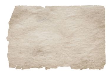 kırpma yolu olan beyaz arkaplanda izole edilmiş eski kağıt