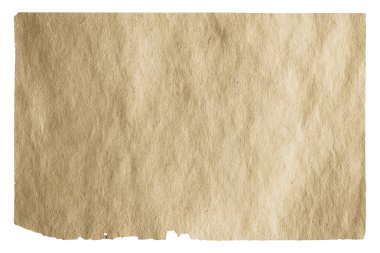 kırpma yolu olan beyaz arkaplanda izole edilmiş eski kağıt