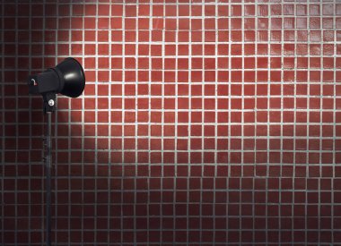 taş duvar bacckground üzerinde yönelik spot