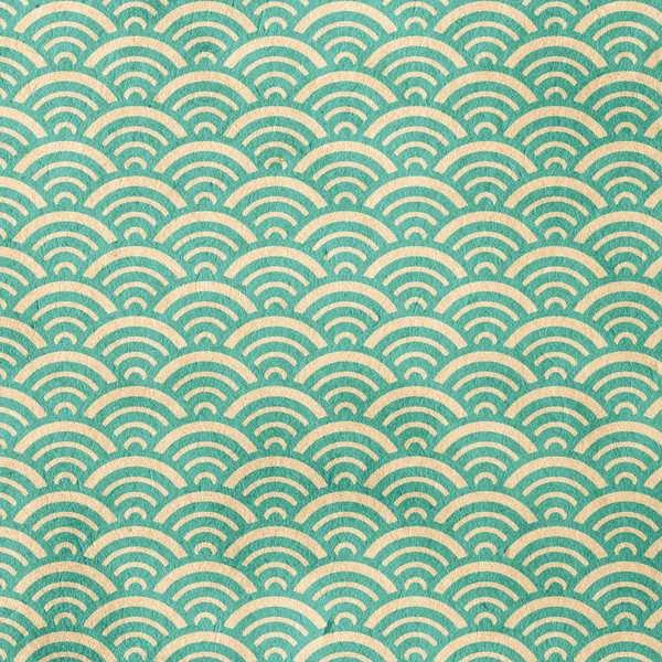 Japan waves, old retro pattern on grungy paper, vintage background