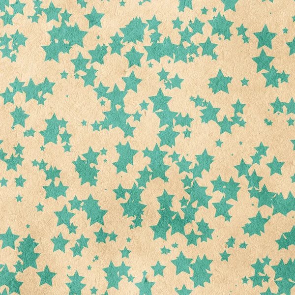 Altes Retro Muster Mit Sternen Auf Grobem Papier Vintage Hintergrund — Stockfoto