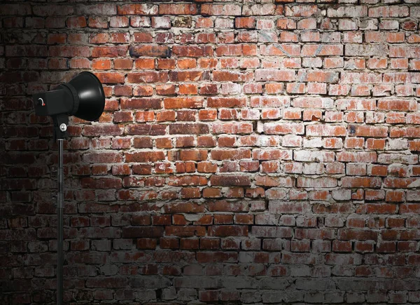 Spotlight Oriented Brick Wall Texture — Stock Photo, Image