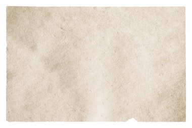 Beyaz arka plan üzerinde izole kaba eski kağıt