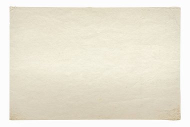 Beyaz arka plan üzerinde izole kaba eski kağıt