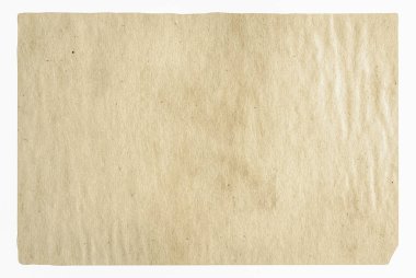 Beyaz arka plan üzerinde izole kaba eski kağıt