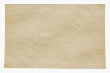 Beyaz arka plan üzerinde izole kaba eski kağıt