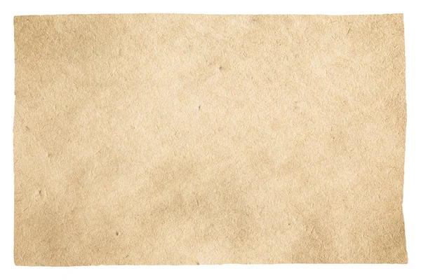 Beyaz Arka Plan Üzerinde Izole Kaba Eski Kağıt — Stok fotoğraf