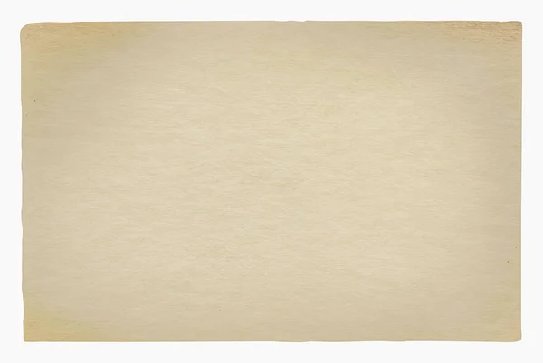 白色背景上的粗旧纸 — 图库照片